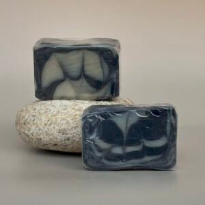 Charcoal & Kaolin Clay Swirl Soap