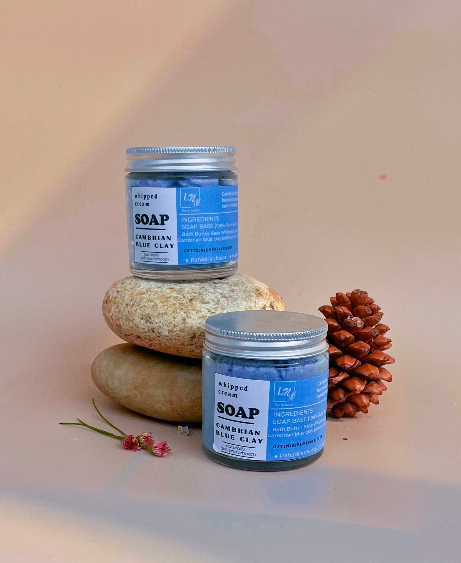 Whipped Cream Soap with Cambrian Blue Clay