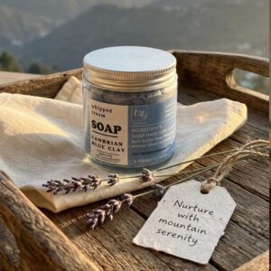 Whipped Cream Soap with Cambrian Blue Clay