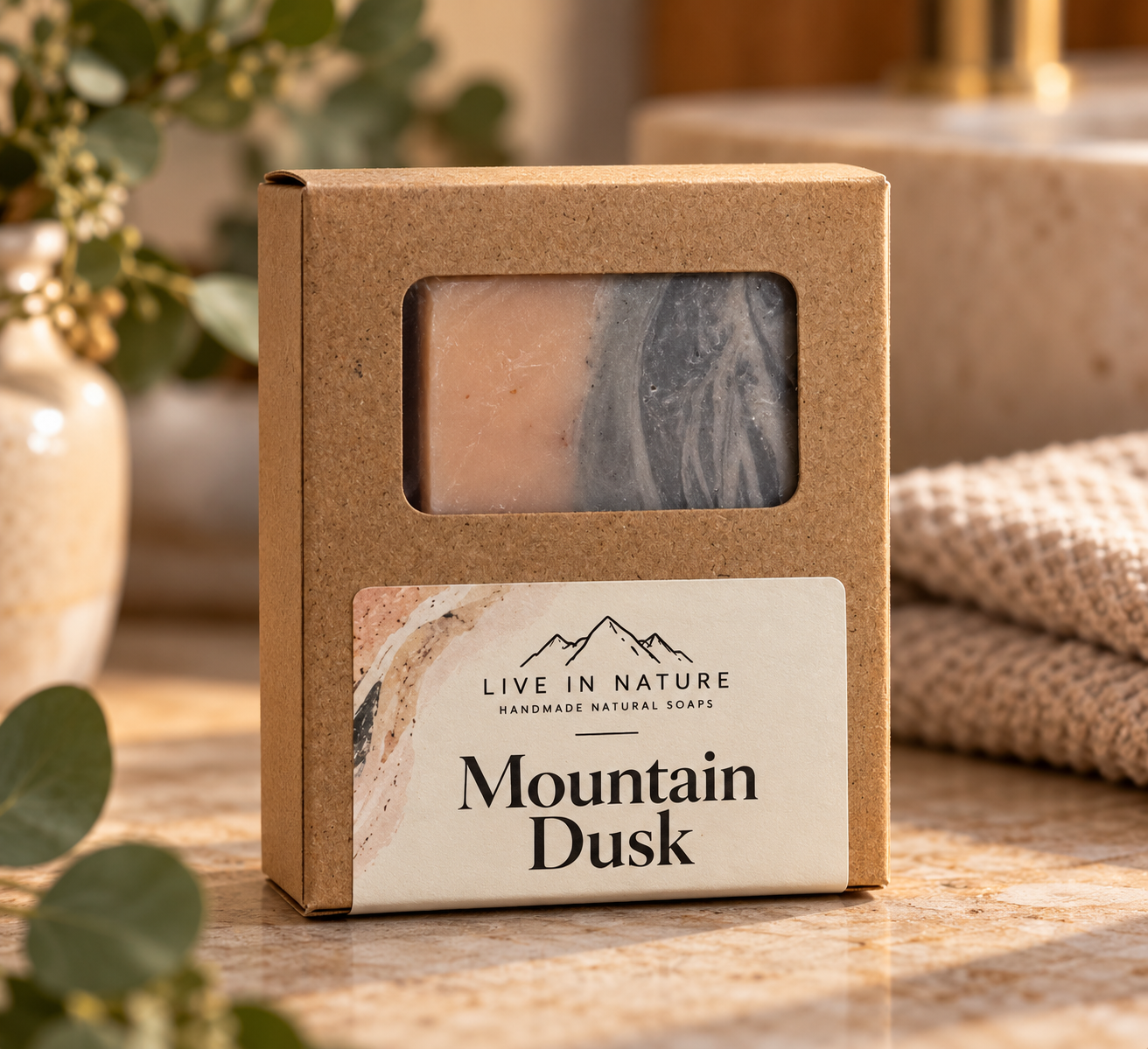 Mountain Dusk – Clay & Oats Handmade Soap - Image 4