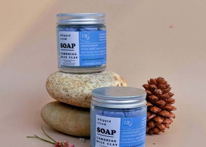 Whipped Cream Soap with Cambrian Blue Clay